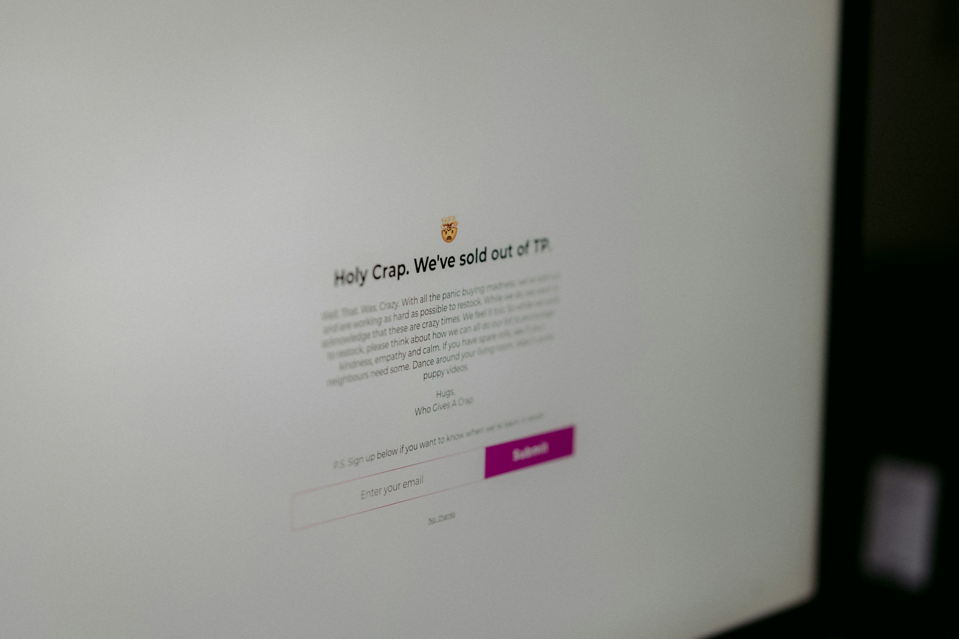 website error